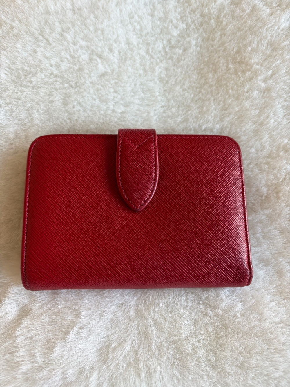 Coach Vintage Bifold Kisslock Scarlet Red Leather Wallet